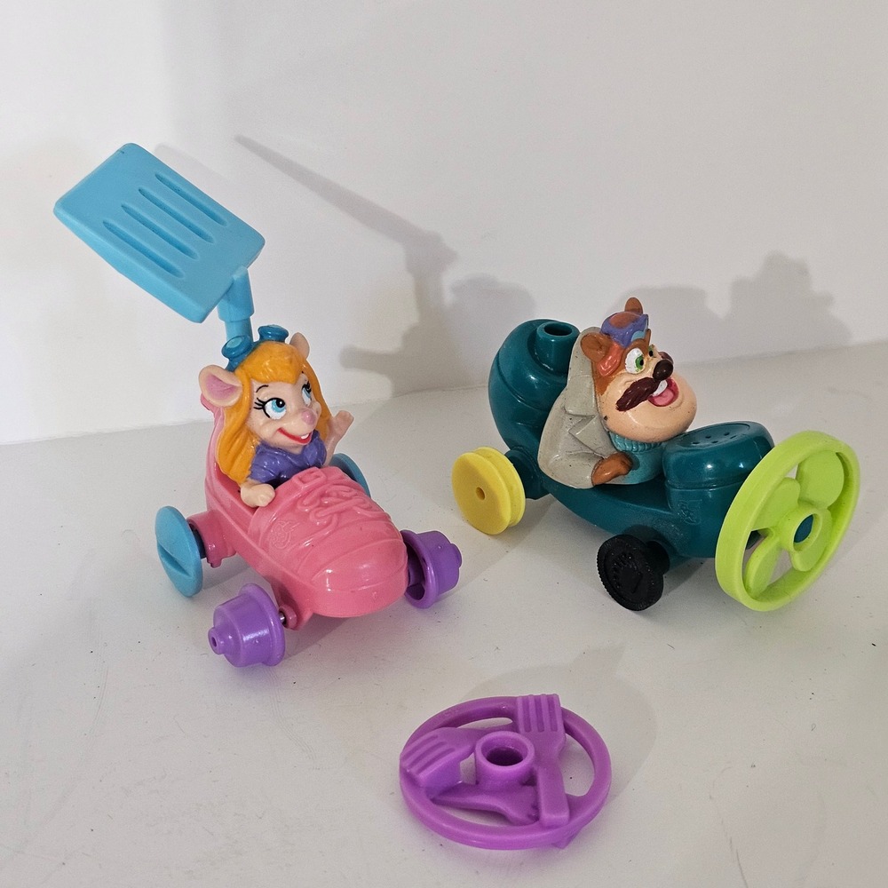 Vintage Disney Rescue Rangers Gadget Monterey Jack Toy Cars Lot 1989 Kellogg's